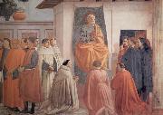Fra Filippo Lippi, Masaccio,St Peter Enthroned with Kneeling Carmelites and Others